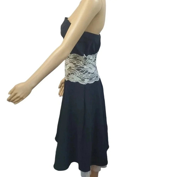 Ruby Rox Brand Size 9 Strapless Lace Detail Tule Petticoat 50's Inspired Dress - Picture 2 of 10